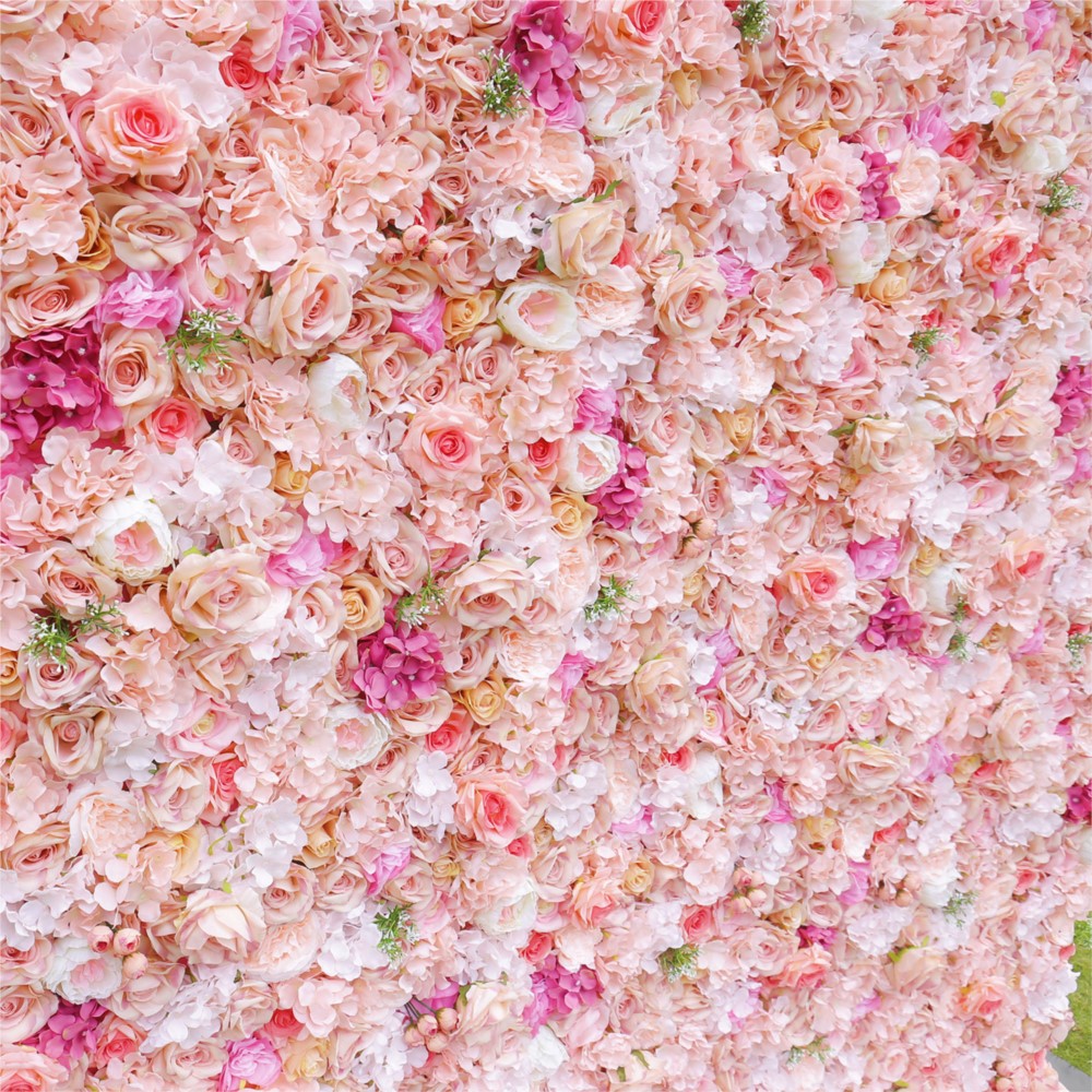 Roze roos-hortensia 5D stoffen - Flower Wall Panel recensie en prijs