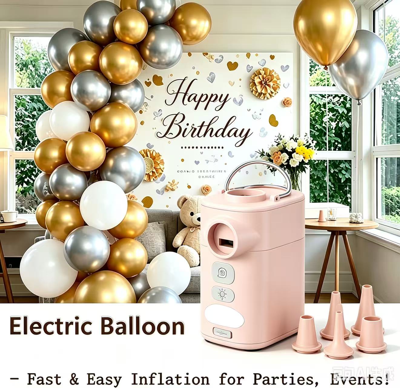 Elektrische draagbare ballonpo - Balloon Pump Hand recensie en prijs