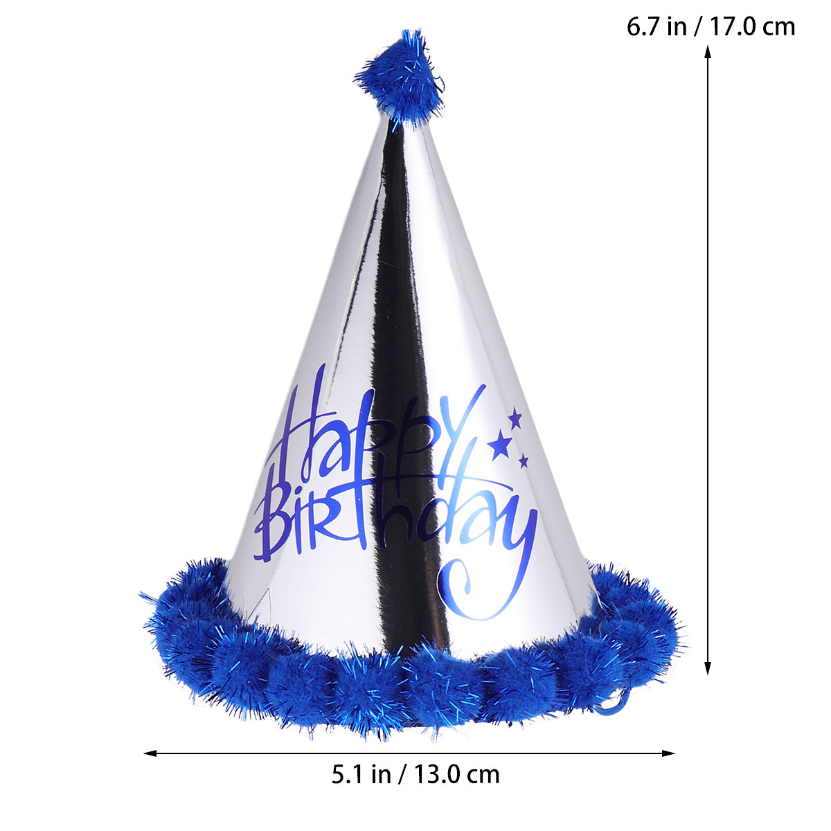 5 stuks donkerblauwe, glanzend - Party Hat Cone recensie en prijs
